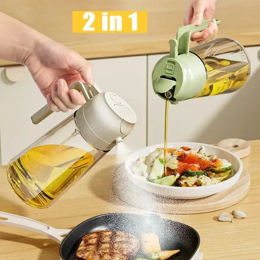 Botella dispensador de aceite 2 en 1